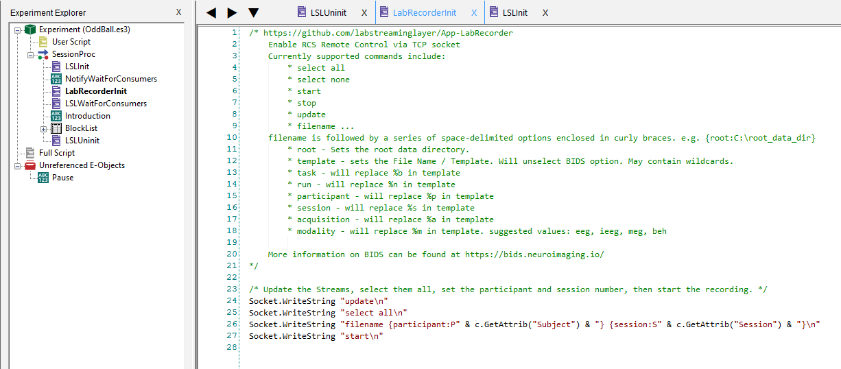 Lsl Bridge Assembly Script How to set up E-Prime and LabStreamingLayer (LSL)